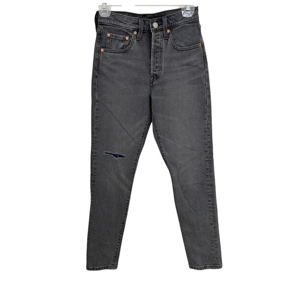 Levi’s 501 Black Skinny Women's Jeans W24 Casual Kidcore Streetwear Euro Summer - Picture 1 of 6